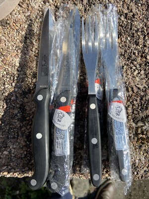 Mayer Profiline Steak Messer und Gabel, 4er Set
