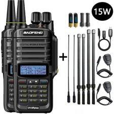 2SET BAOFENG UV9R PLUS VHF/UHF FM WALKIE TALKIE DUAL BAND HANDHELD TWO WAY RADIO