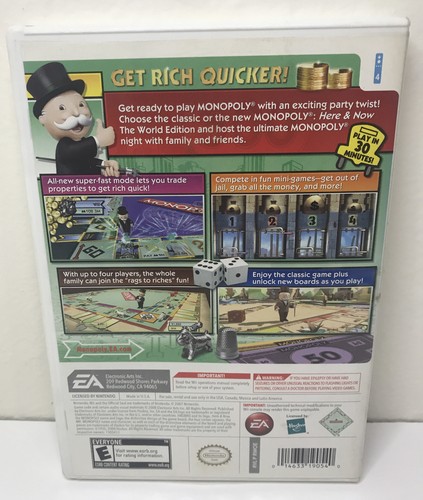 Monopoly (Nintendo Wii, 2008) Complete with Manual Tested Working! - Picture 2 of 4