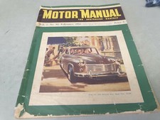 Feb 1953 Motor Manual Mag Hillman MINX,  Citroen 2cv,  TRIUMPH Sports