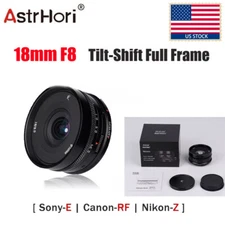 US AstrHori 18mm F8 Tilt-Shift Full Frame Lens Fr Sony E Nikon Z Canon RF Camera