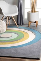 Thomas Paul Rugs Thomas Paul Hand-tufted Blue Area Rug Thomas Paul Rugs Thomas Paul Hand-tufted Blue Area Rug