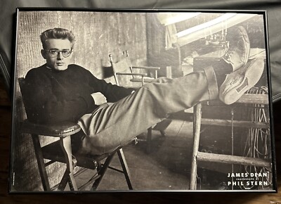 James Dean 1955 By Phil Stern Poster 20”x28” Framed Fotofolio