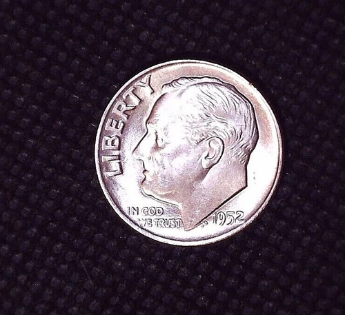 1952-D Roosevelt Dime Brilliant Uncirculated Silver (10)C #065