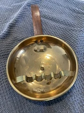 Retro Park Sherman Copper Metal Wood Handle Ashtray MCM Vintage Great Condition