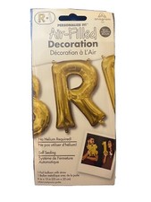 Anagram Letter "R" Gold Minishape 16" Foil Balloon New and Factory Sealed