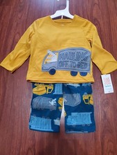 12 months Boys Carters Pajamas Hauling off to bed Work Truck pajamas B64
