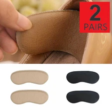 2 Pairs Fabric Shoe Pads  Inserts Cushion Liner Grip Back Heel Inserts Insoles