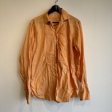 Vintage 1940s Arrow Tuxedo Shirt Peach Orange Color