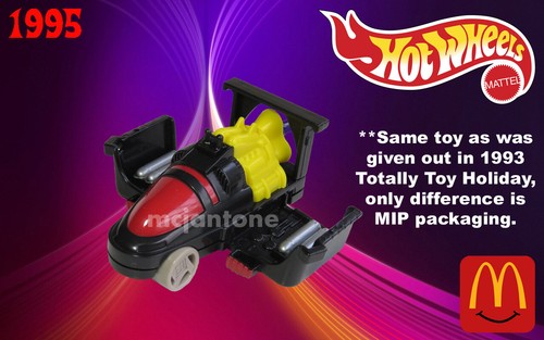 McDonald's 1995 HOT WHEELS Mattel Diecast Car Under 3 KEY Force YOUR Toy CHOICE - Picture 30 of 30