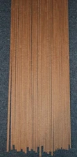 Curly genuine South American mahogany binding strips. Sold in sets of two. 