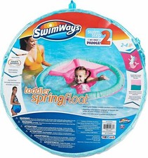 SwimWays Toddler Spring Float Swim Step 2 First Paddle 2 to 4 years Pink New