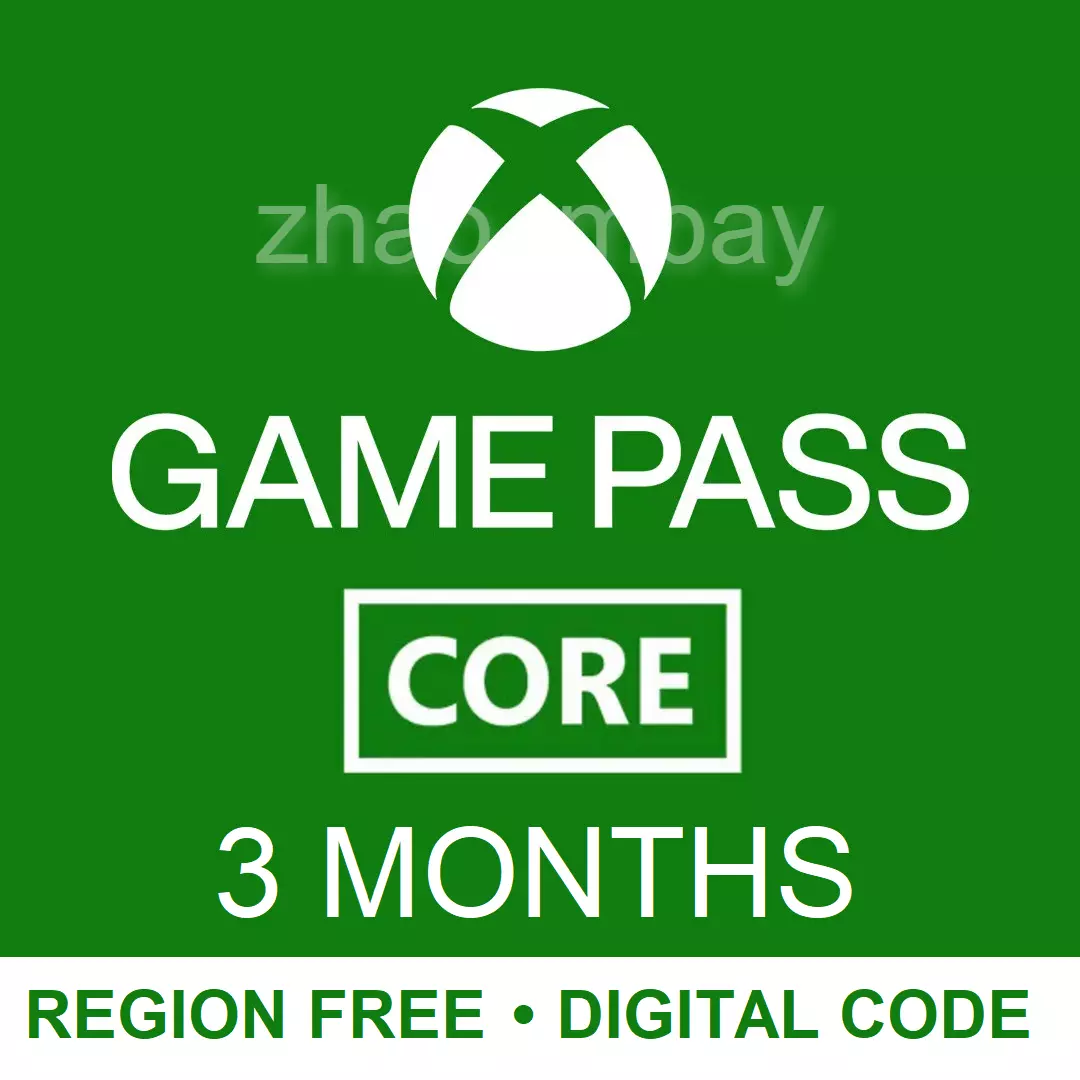 Xbox Game Pass Core / Live Gold 3 Month Code Global INSTANT DELIVERY  Stackable