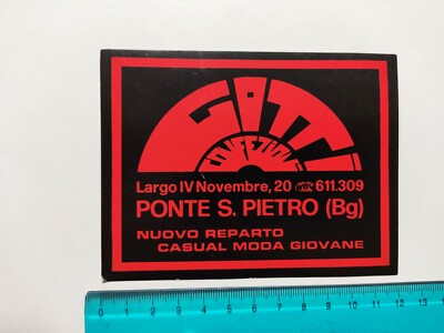 GOTTI STICKER PACKS BERGAMO STICKER STICKER 80s ORIGINAL