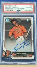 Sandro Fabian - 2018 Bowman Chrome Autograph  PSA 10  