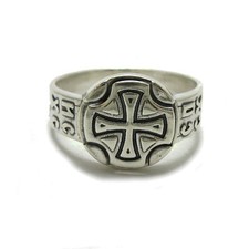 Genuine Sterling Silver Ring Stamped Solid 925 Cross Perfect Quality