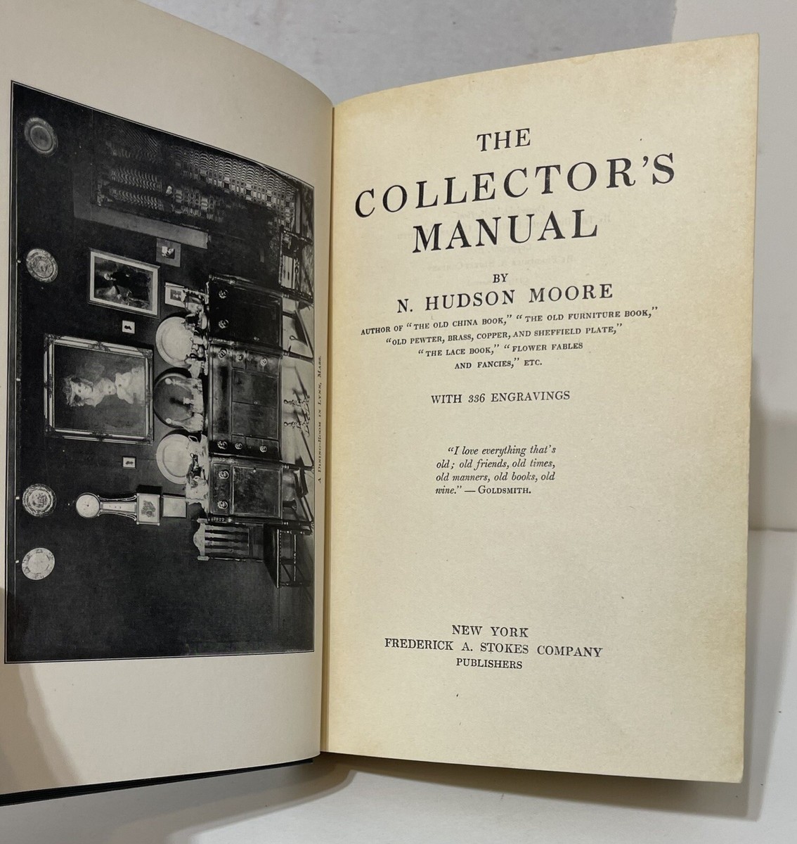 1906 THE COLLECTOR'S MANUAL BY N. HUDSON MOORE HARDCOVER BOOK | eBay