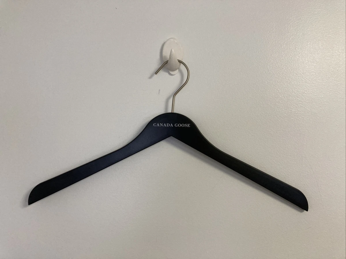 17 Matte Black Wood Suit Hanger W/ Locking Bar