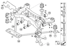 BMW Genuine Hex Screw With Collar M10x33-10.9 Fits E81 E82 E87 33326768354