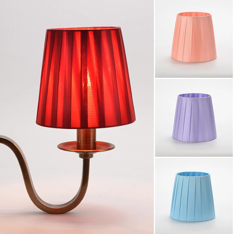 Small Lamp Shade Clip On Bulb Fabric Lampshade For Table Chandelier Wall Lamp