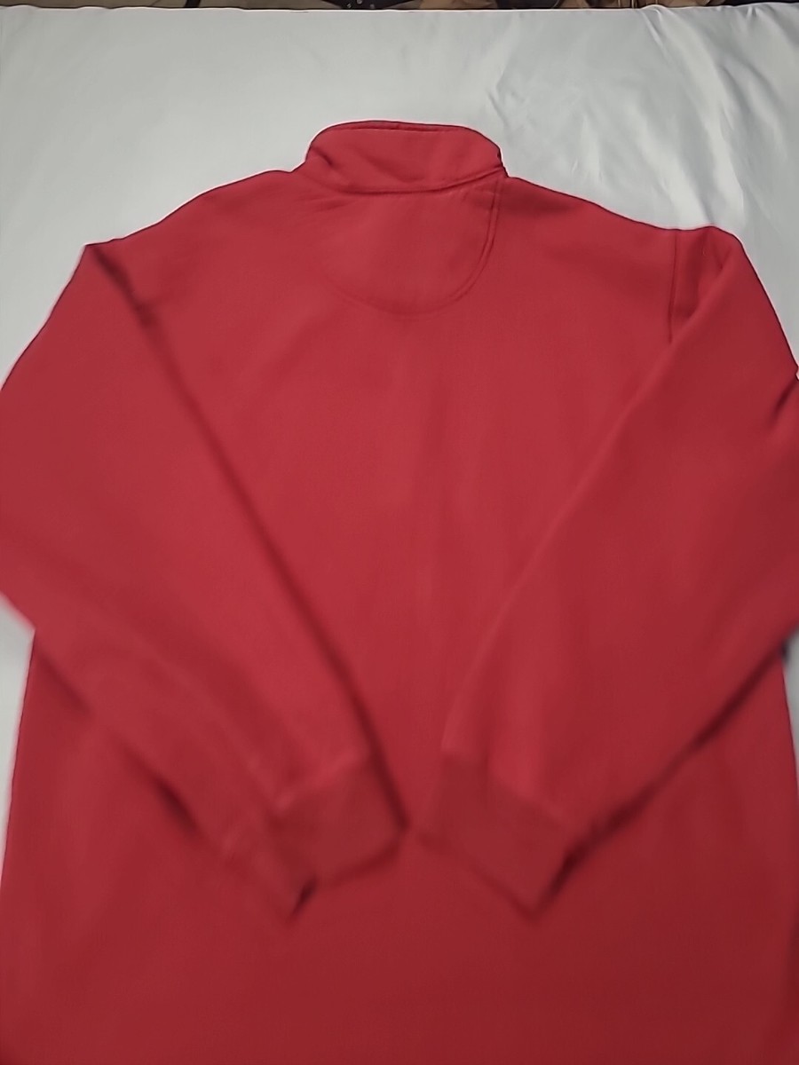 Sweat Eddie Bauer Homme 1/4 Zip - Rouge - Taille L - Manches Longues