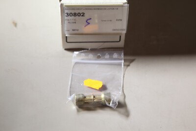 Gerader Raccord Lokring 6NKMS00 Aus Messing 1/4 - 30802 - NEU