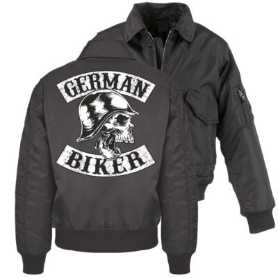 CWU Bomberjacke mit Kragen German Biker Motorradjacke Biker Club