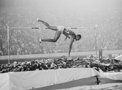 John Rambo United States competes Men's High Jump competition 2- 1964 Old Photo