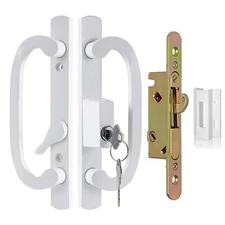 Keyed Sliding Patio Door Handle Replacement with Zinc Diecast I/E Pulls Offse...