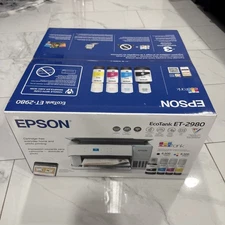 New Epson EcoTank ET-2980 Color All-in-One Wireless SuperTank Printer Copy Scan
