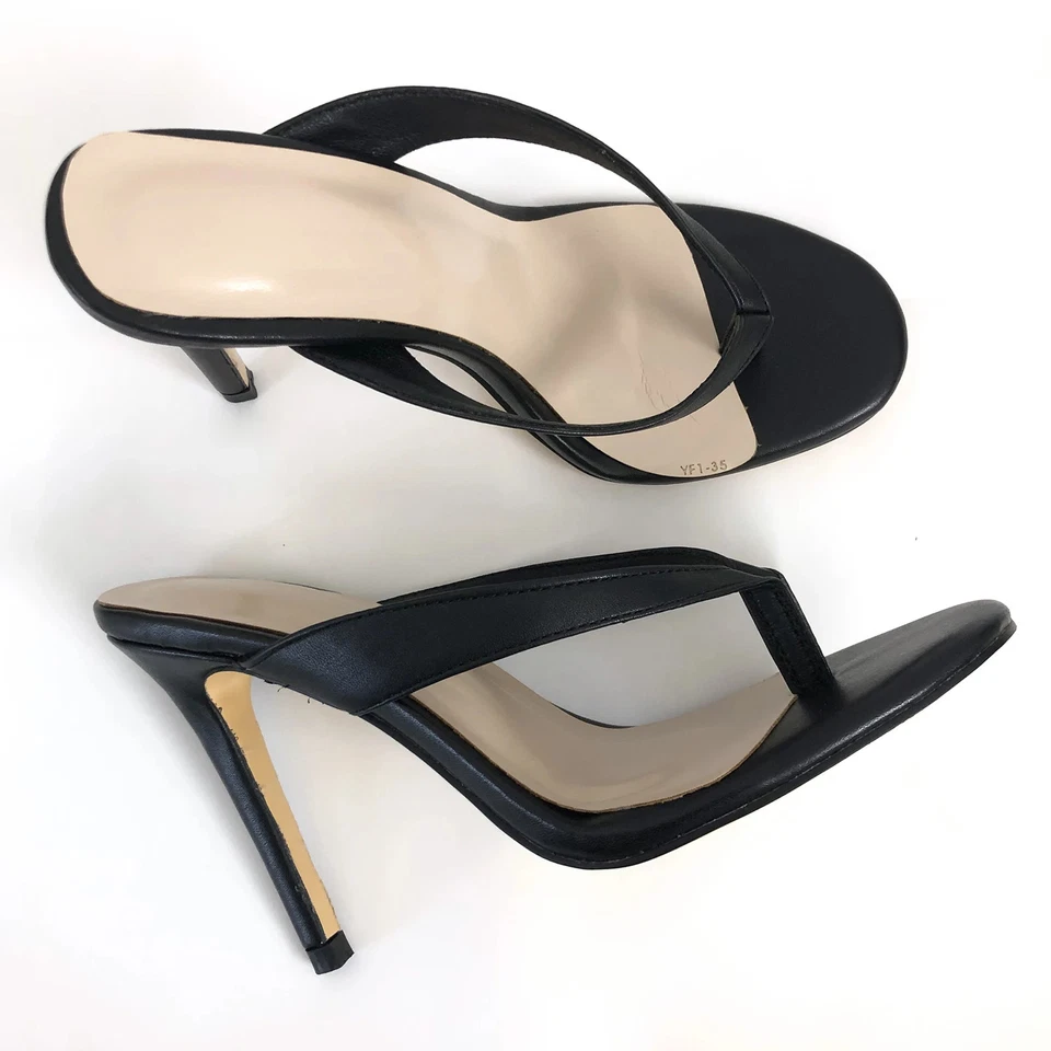 Mujeres Chanclas Sandalias Zapatillas Verano Tacones Altos Tacones de aguja Sexy Bombas Zapatos Foto 3 de 4