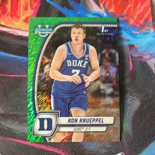 2024-25 Topps 1ST Bowman University Chrome Green Refractor Kon Knueppel Duke