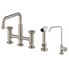 Kraus KPF-3125-FF-101 Urbix 1.8 GPM Widespread Bridge Kitchen - Stainless Steel
