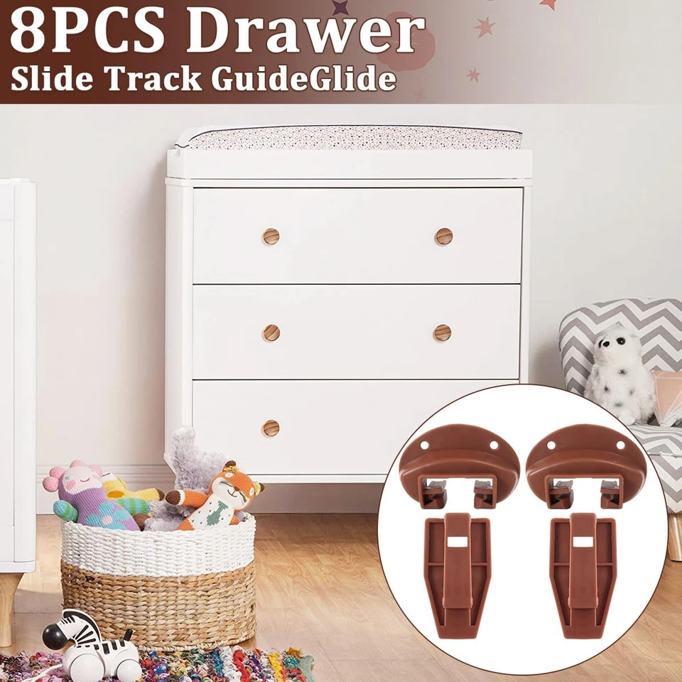 Juego de 8 juegos de guía de cajones para reparación Kenlin Rite-Trak II Vaughan Bassett Legacy Foto 3 de 4