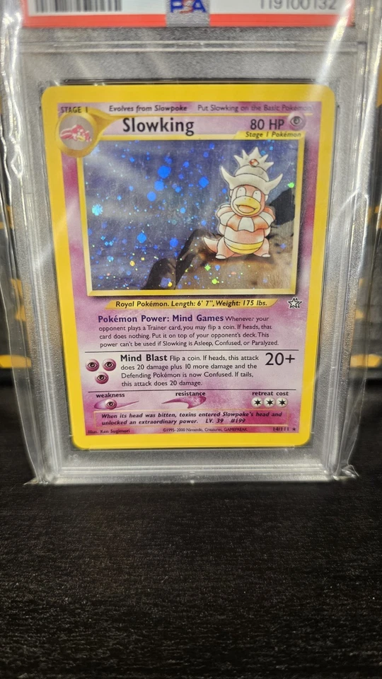 Slowking 14/111 Neo Genesis Holo Pokemon Card 🔥 PSA 7 #119100132 Make Offer! 🔥 - Image 2 of 4