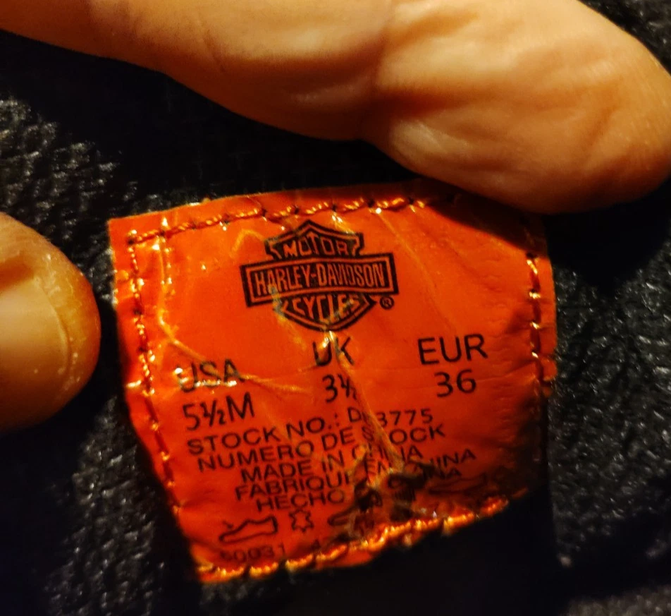 NEW Harley Davidson Women's Sz 5.5 M Jocelyn D83775 Black Leather Ankle Boots - Image 2 of 4