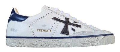 Premiata Herren-Ledersneaker STEVEN_7503 weiß und blau tg.41