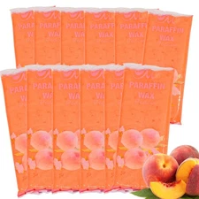 Paraffin Wax Refill 12 Pack 12 lbs Peach Scented Spa Wax for Hand and Foot Bath