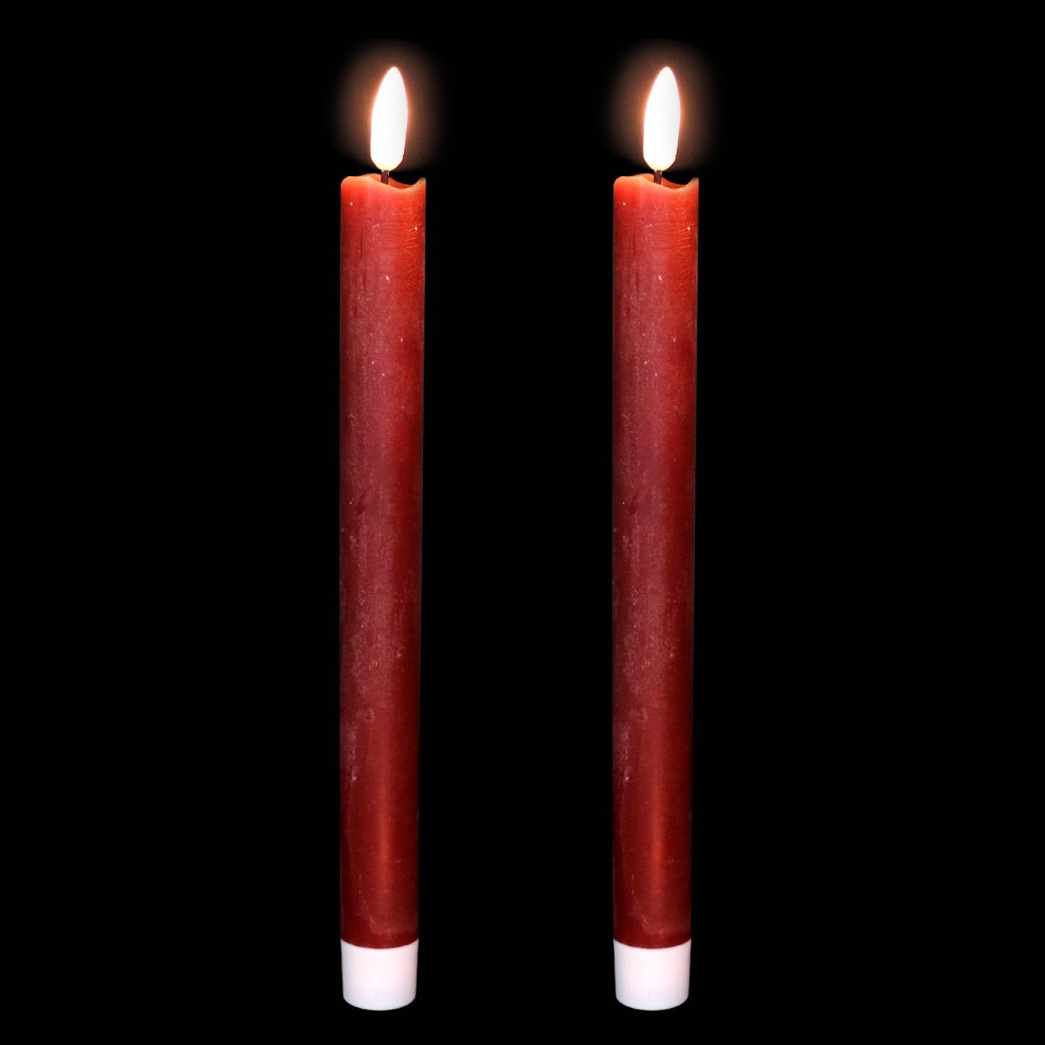 Flameless Taper Candles with Timer 2 Pack Battery Operated LED Candles