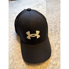 Under Armour Boys Baseball Cap Black Adjustable Logo Youth One Size