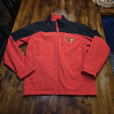 Authentic Louisville Cardinals softshell men's Jacket Size M Fandom Preppy Sport