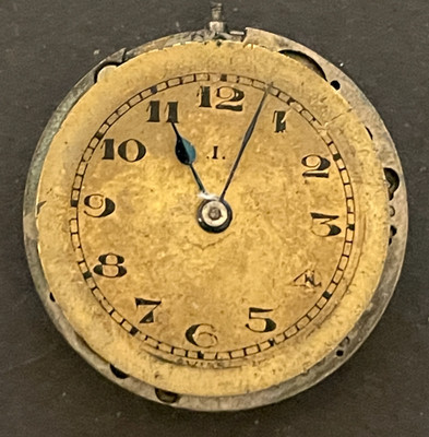 Antique Perret Fils Pendant Watch Movement Running Ticks 23.7mm 8/0s 15j Swiss