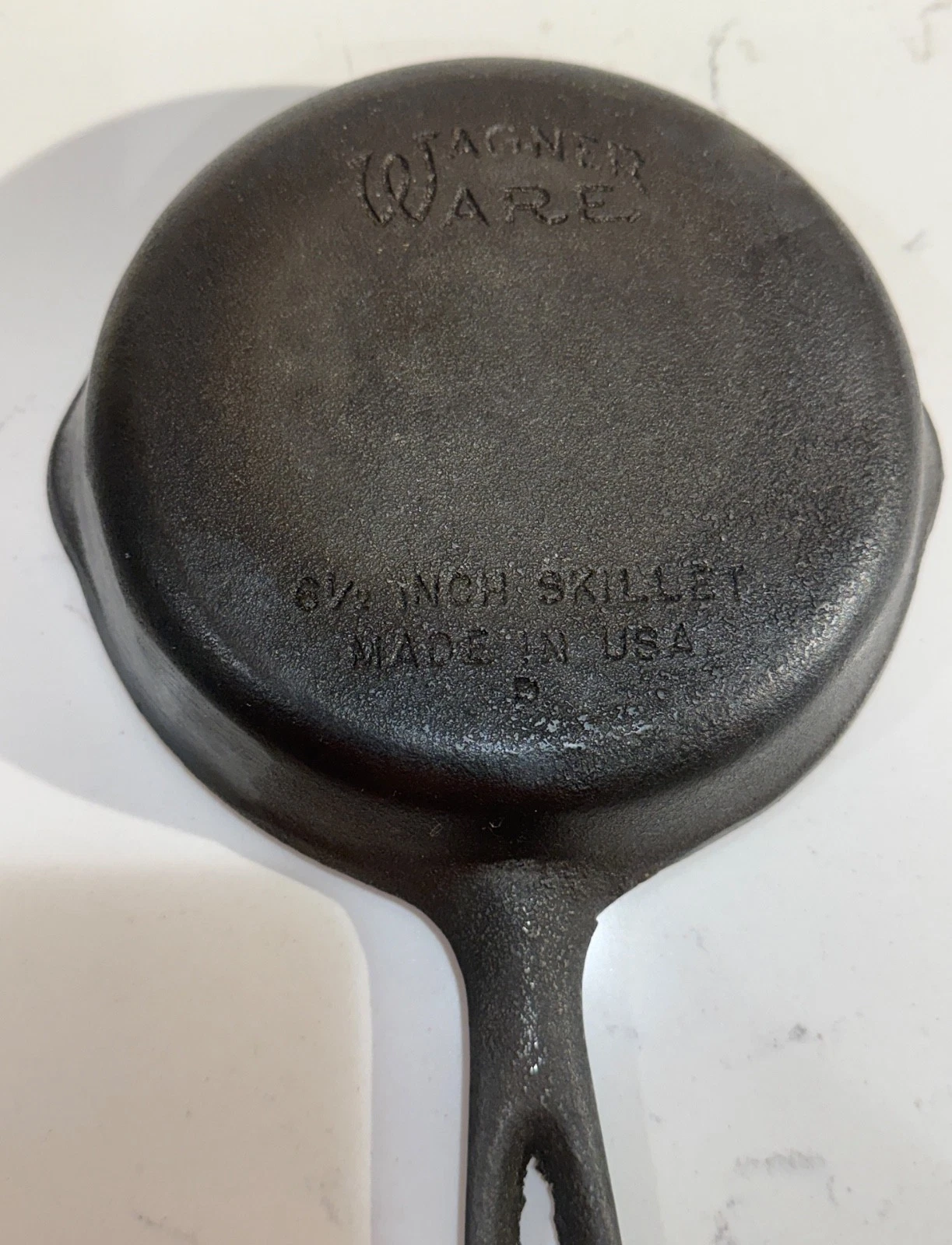 Wagner Ware 6 1/2” Cast Iron Skillet No 3. Made In USA 1960s