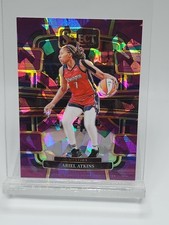 Ariel Atkins 2024 Panini Select WNBA Purple Cracked Ice Prizm-#78/149 Mystics SP