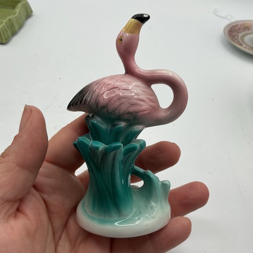 VINTAGE 1989 FIVE & DIME PINK Sasparilla FLAMINGO Figurine 5”