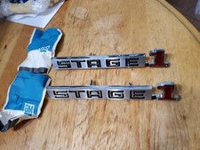 Pair 1242131 Gm Nos Buick Gs Stage 1 Fender Emblems 70-2 Gs 73-74 Gran Sport Pair 1242131 Gm Nos Buick Gs Stage 1 Fender Emblems 70-2 Gs 73-74 Gran Sport