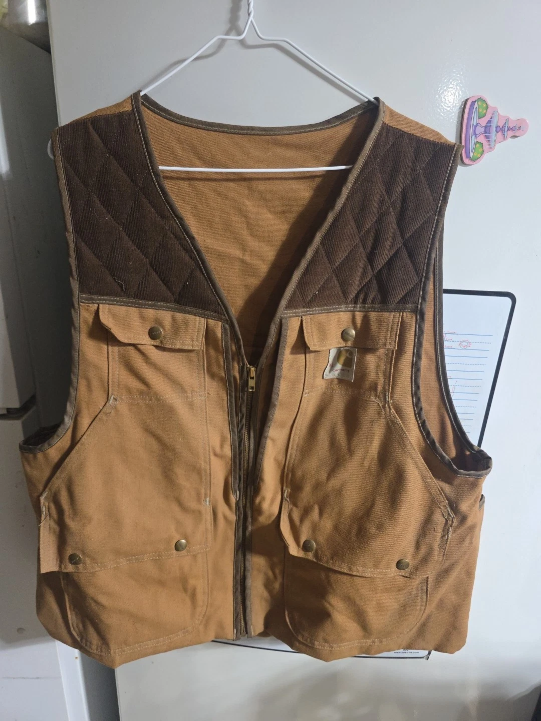 Carhartt Men's Arctic-Quilt Lined Duck Vest - Brown, XL