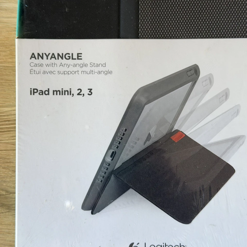 Logitech Any angle Kickstand Case iPad Mini 1, 2, 3 Gen Protective Cover - NEW - Image 2 of 4