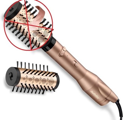 Babyliss AS952E Big Hair Dual 650W Warmluftbürste - Gold - 1x 40mm Bürste