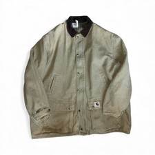 Vtg CARHARTT PB1472 Canvas Blanket Quilt Barn Coat Jacket MENS 3XL Made USA